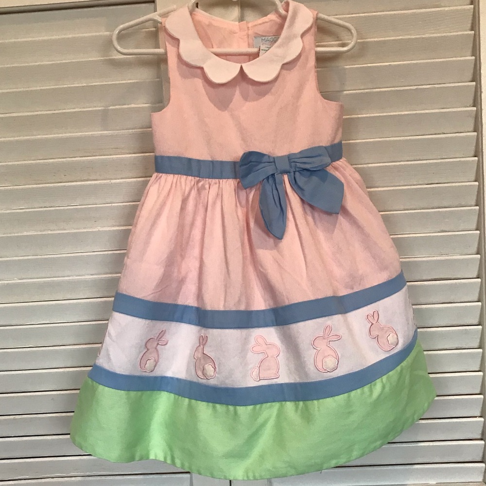 Maggie and Zoe Easter Bunny Dress 2T